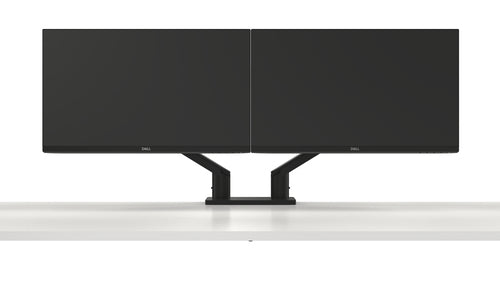 DELL Dual Monitor Arm MDA20 - Adjustable Height for 19" to 27" Monitors - Black