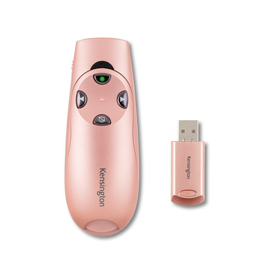Kensington Presenter Expert Wireless Presenter - Rose Gold, 45m Range, RF USB Connection