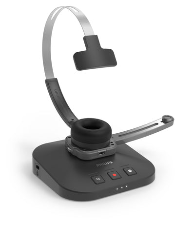 Philips SpeechOne Wireless Dictation Headset 12h Battery 70 dB Clear Sound
