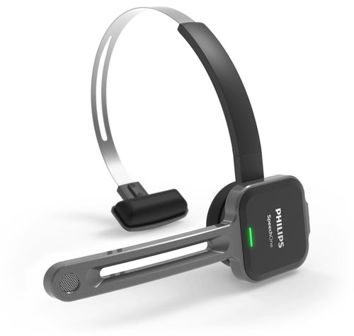 Philips SpeechOne Wireless Dictation Headset 12h Battery 70 dB Clear Sound