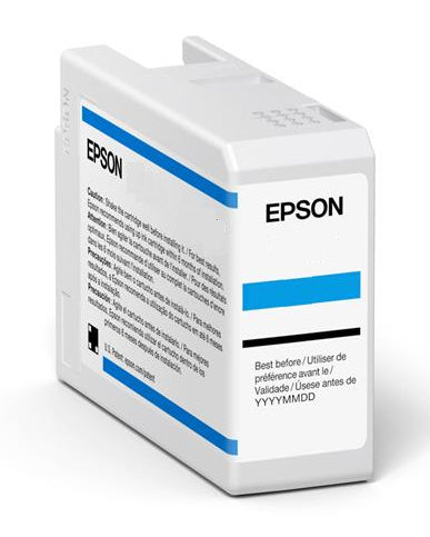 Ink Cartridge Epson T47A5 Light Cyan 50ml Pigment-Based Standard Yield - C13T47A500