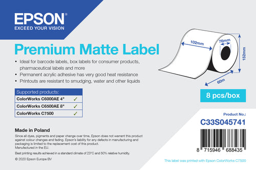 Epson C33S045741 printer label