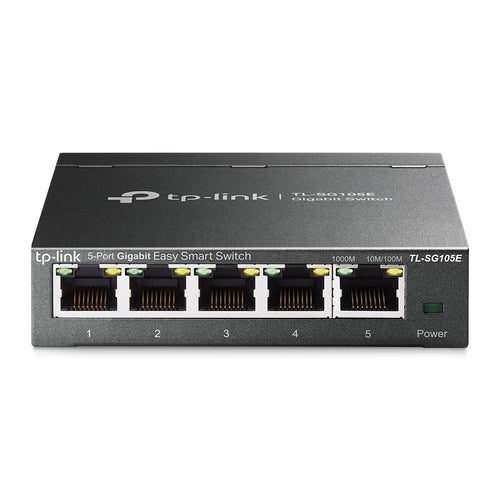 Managed Network Switch TP-Link TL-SG105E Gigabit Ethernet 5-Port 1000 Mbps