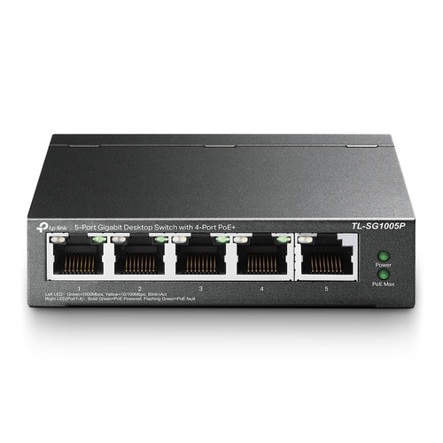 Gigabit Switch TP-Link TL-SG1005P 5-Port Unmanaged PoE Ethernet - TL-SG1005P