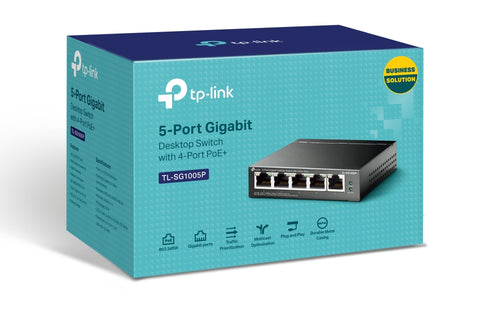 Gigabit Switch TP-Link TL-SG1005P 5-Port Unmanaged PoE Ethernet - TL-SG1005P