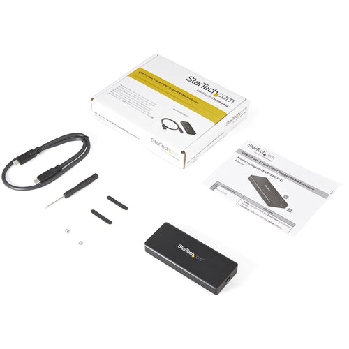 M.2 NVMe SSD Enclosure StarTech USB-C 10Gbps Rugged Aluminum TB3 Compatible