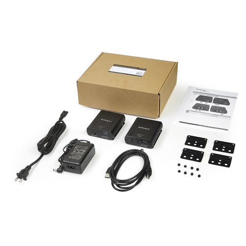 USB 2.0 Extender Hub 2 Port Industrial Adapter 330ft