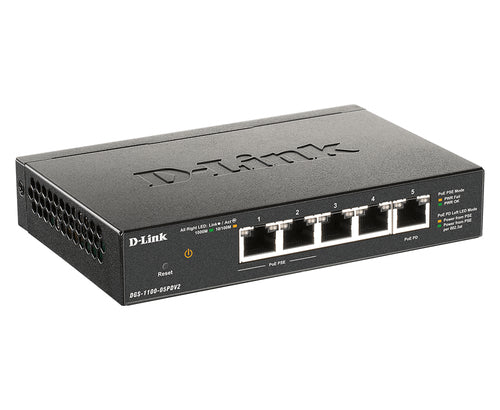 Network Switch D-Link DGS-1100-05PDV2 5-Port Gigabit PoE Smart Managed - DGS-1100-05PDV2