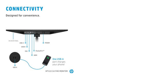 HP E-Series E22 G4 21.5" Full HD LCD Monitor - 1920 x 1080