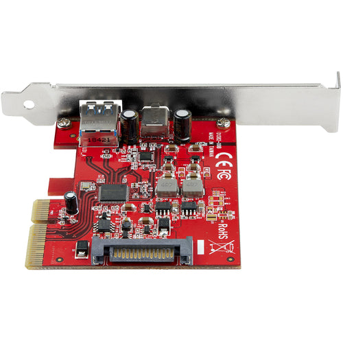 PCIe Card StarTech 2-Port USB-A USB-C 10Gbps USB 3.1 Gen 2 - PEXUSB311AC3