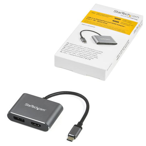 USB-C Multiport Video Adapter 4K 60Hz StarTech.com HDMI DisplayPort Thunderbolt 3