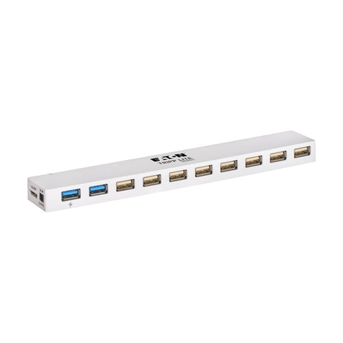 10-Port USB Hub Tripp Lite U360-010C-2X3 5Gbps USB 3.x & USB 2.0 Combo Charging