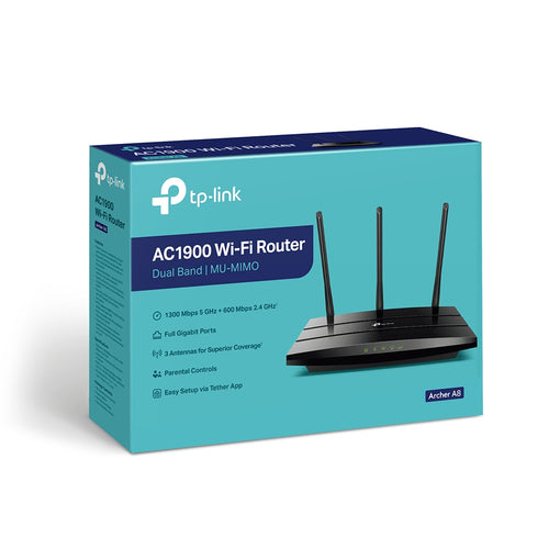 TP-Link Archer A8 Wireless Router - Dual-Band 802.11ac - Portable Network Solution