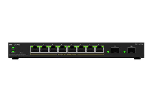 Managed Switch NETGEAR GS310TPv2 Gigabit Ethernet PoE Desktop - GS310TP-200EUS