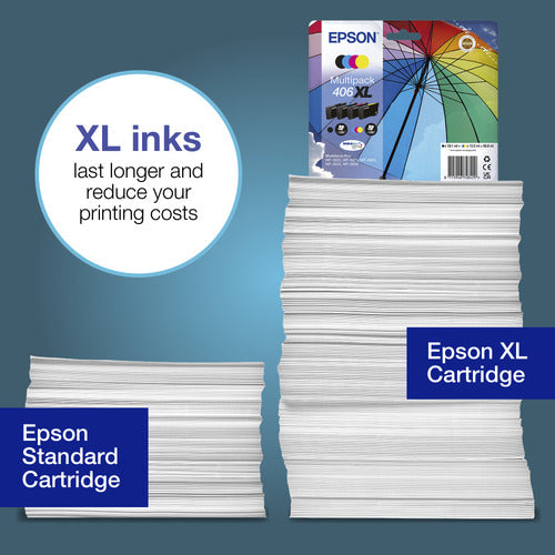 Epson Multipack 4-colour 406XL Umbrella DURABr ink cartridge