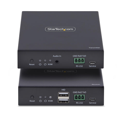 4K HDMI KVM Extender Over IP Network 60Hz Black Transmitter Receiver Kit