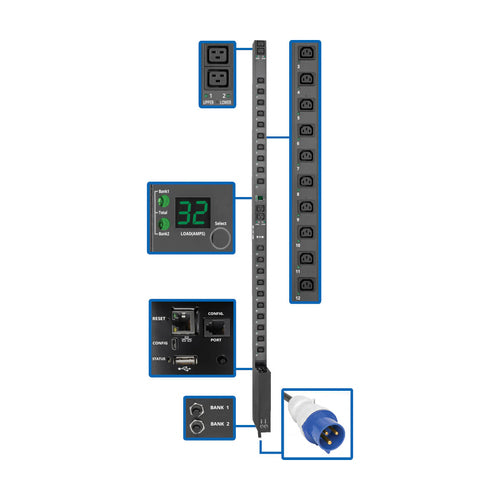 Tripp Lite PDUMV32HVNETLX power distribution unit (PDU)