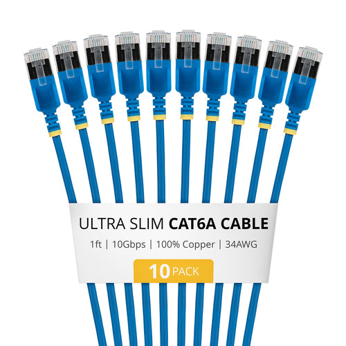 StarTech.com 6ASTP34BLS1FT10PK networking cable