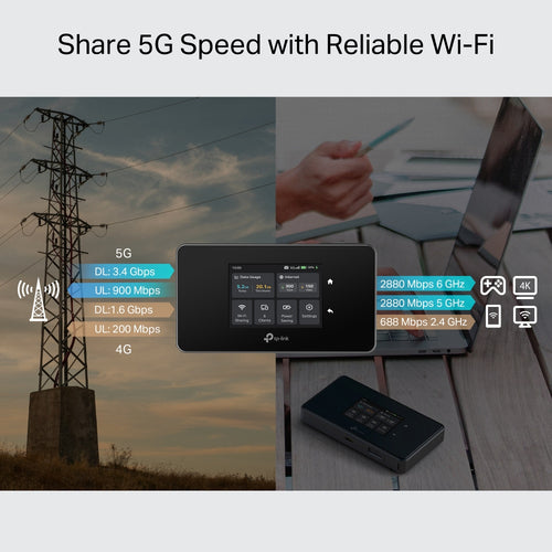 Cellular Network Router TP-Link M8550 4G 5G LTE 200Mbit/s Portable - M8550