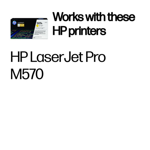 HP 507A Yellow Original LaserJet Toner Cartridge 6000 Pages