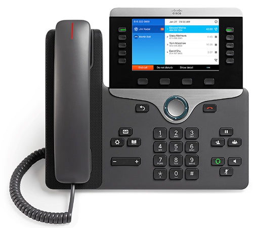 IP Phone Cisco 8841 5-inch Greyscale Gigabit Ethernet Class 2 PoE - CP-8841-K9=