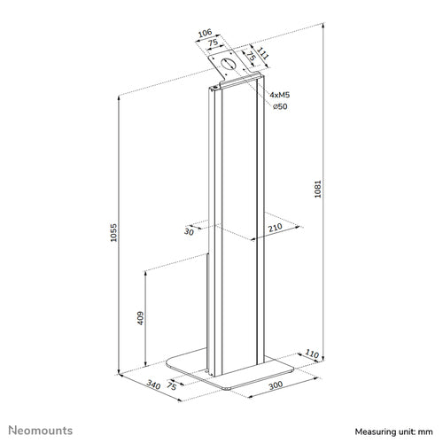 Neomounts FL15-628BL1 tablet spare part/accessory