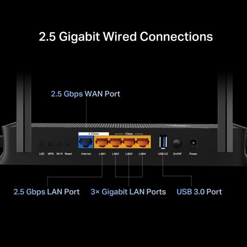 TP-Link Archer BE230 Wi-Fi 7 Dual-Band Wireless Router 2.4GHz 5GHz Ethernet