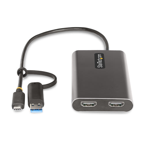 USB-C to Dual HDMI Adapter 4K 60Hz 100W Power Delivery StarTech.com