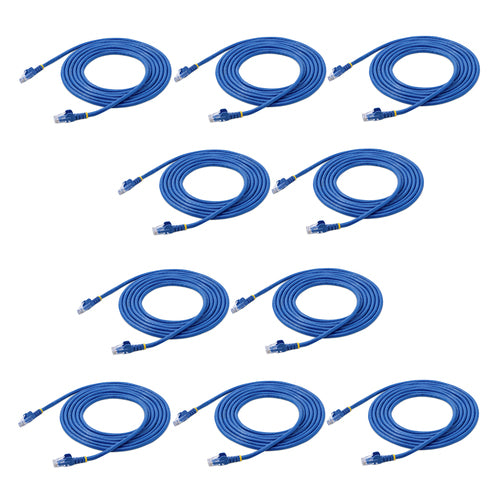 CAT6 Ethernet Cable StarTech N6PATCH10BL 10 ft Blue 24 AWG 10 Pack
