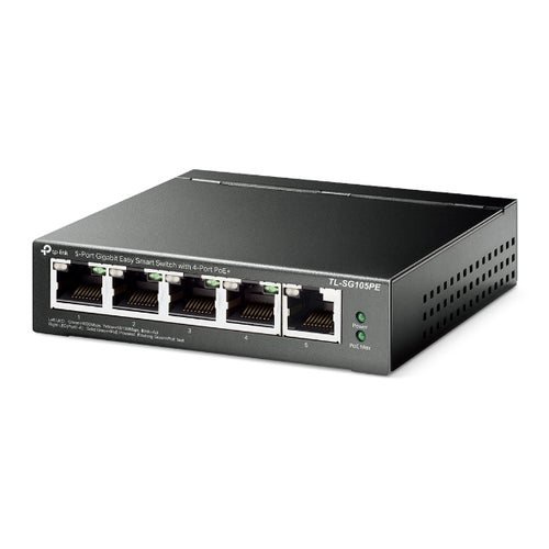 Network Switch TP-Link TL-SG105PE 5-Port Gigabit PoE+ Managed L2 - TL-SG105PE