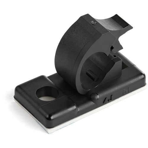 Cable Management Clips StarTech.com 100 Pack Black Nylon Self-Adhesive