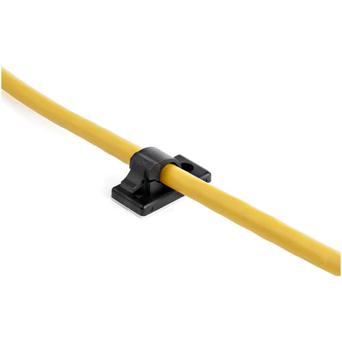 Cable Management Clips StarTech.com 100 Pack Black Nylon Self-Adhesive