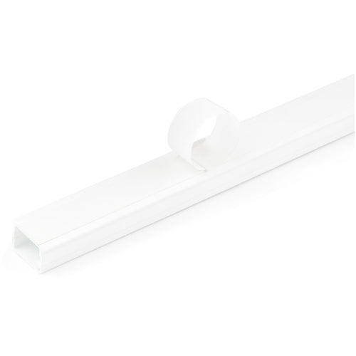 StarTech.com CBMOWD2013 Cable Organizer - Solid Cable Management Raceway Kit, 6ft White PVC