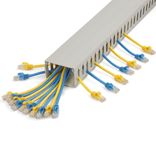 StarTech.com CBMWD7550 6.5ft Cable Organizer with Cover - PVC Network Hider