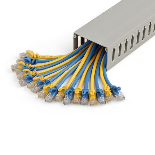 StarTech.com CBMWD7550 6.5ft Cable Organizer with Cover - PVC Network Hider