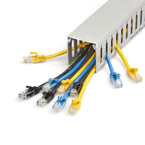 StarTech.com CBMWD5050 6.5ft PVC Cable Organizer - Grey - Efficient Cable Management