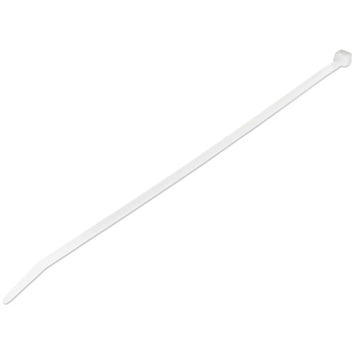 Cable Ties 10 inch Nylon Self Locking 50lb Tensile Strength White 100 Pack