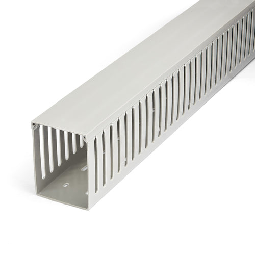 StarTech.com Cable Organizer - Open Slot Raceway, 3"W x 3-7/8"H, 6.5ft Length, PVC, Grey