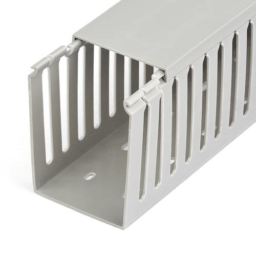 StarTech.com Cable Organizer - Open Slot Raceway, 3"W x 3-7/8"H, 6.5ft Length, PVC, Grey