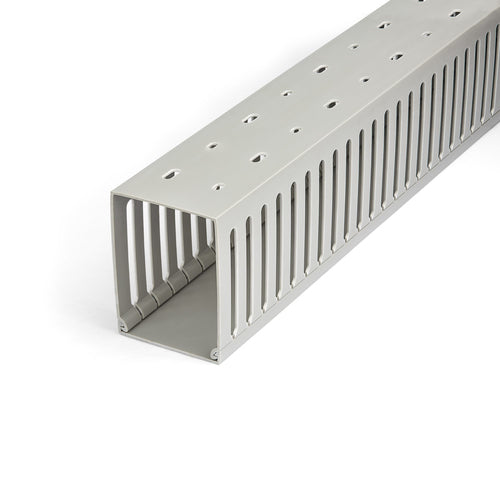 StarTech.com Cable Organizer - Open Slot Raceway, 3"W x 3-7/8"H, 6.5ft Length, PVC, Grey