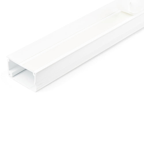 StarTech.com CBMOWD4527 6ft White Cable Organizer - PVC Cable Management Raceway