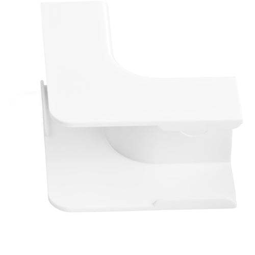 Cable Raceway Inside Corner Connectors 90 Degree White ABS 20 Pack