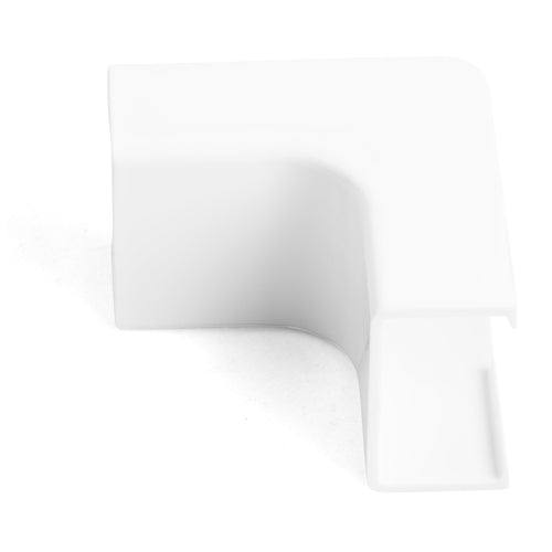 Cable Raceway Inside Corner Connectors 90 Degree White ABS 20 Pack