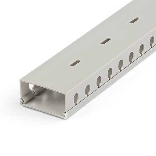 StarTech.com CBMWD5025 Cable Organizer | 6.5ft Cable Management Raceway | Grey PVC