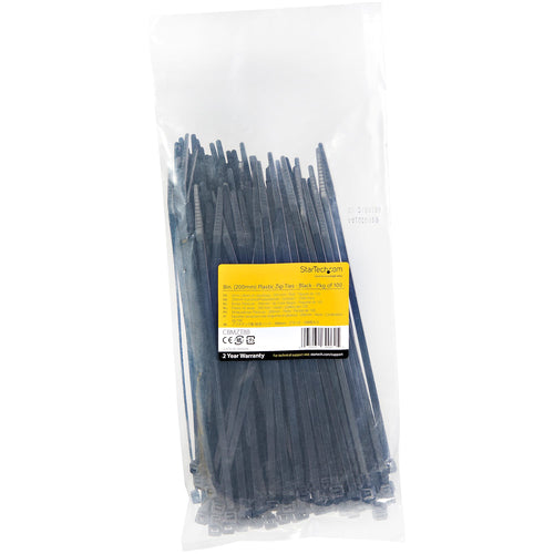 Cable Tie StarTech.com CBMZT8B 8-Inch Nylon 50 lbs Tensile Strength Releasable