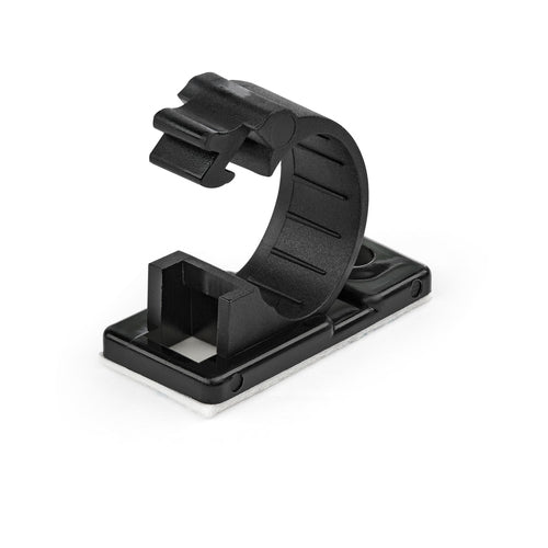 Cable Management Clips StarTech CBMCC2 100 Nylon Self-Adhesive Fire Rated Black