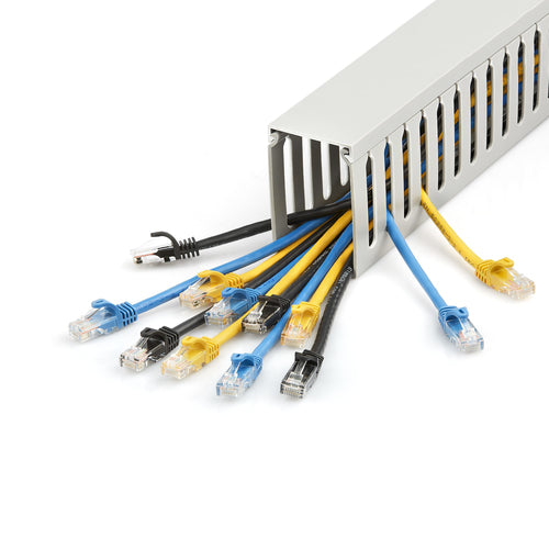 StarTech.com CBMWD5075 Cable Management Raceway - 6.5ft PVC Organizer, Max 180 Cables