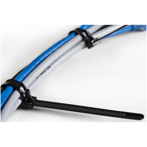 Cable Tie StarTech.com CBMZTRB6BK 6in Releasable Nylon 50lb Black 100 Pack