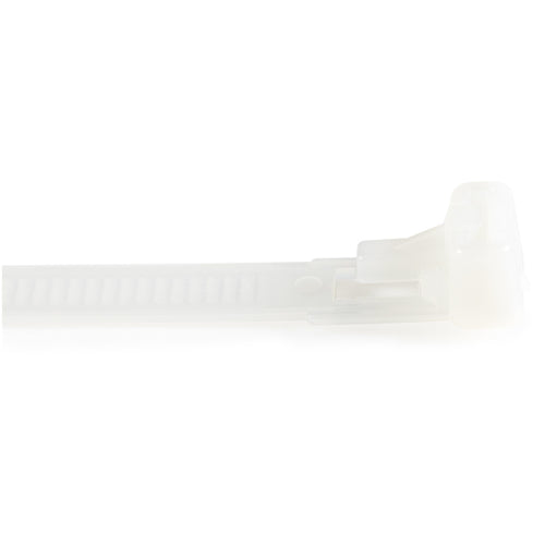 StarTech.com Reusable Cable Tie 10" | 50lb Strength | 100 Pack | White