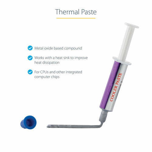 Heat Sink Compound StarTech.com SILVGREASE1 1.5g Metal Oxide Thermal Paste